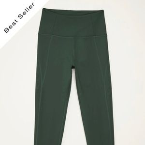 Girlfriend Collective MEDIUM Compressive High-Rise Legging IN MOSS COLOR